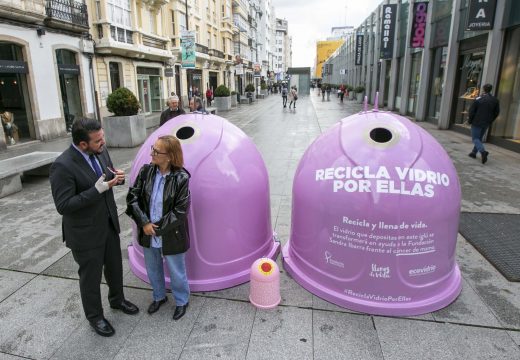 O Concello colabora con Ecovidrio na campaña Recicla vidro por elas con motivo do Día Mundial do Cancro de Mama